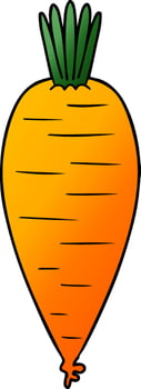 cartoon orange carrot vector