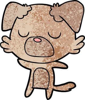 cartoon dog character vector