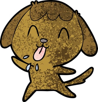 cute cartoon dog vector