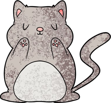 cartoon cat character vector