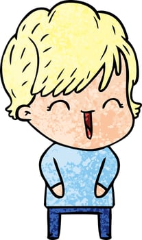 cartoon laughing woman vector