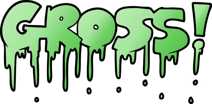 cartoon gross symbol vector