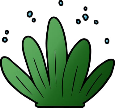 cartoon green leaf vector