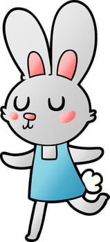 cartoon rabbit character vector