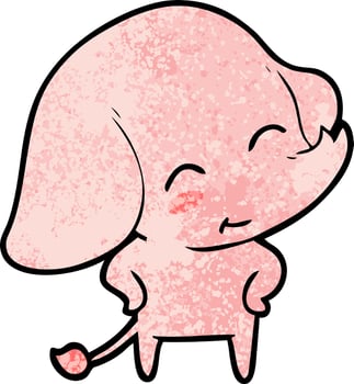 cute cartoon elephant vector