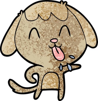 cute cartoon dog vector