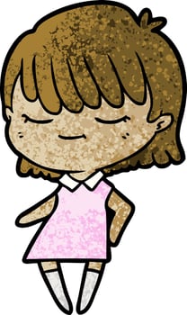 cartoon woman character vector