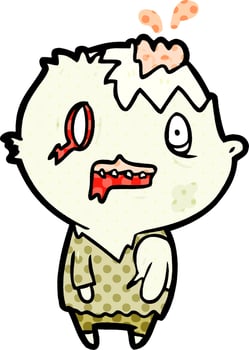 cartoon zombie character vector