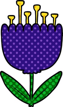 vector cartoon flower