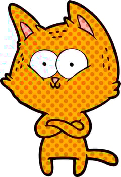 cartoon cat character vector