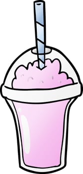 cartoon doodle smoothie vector