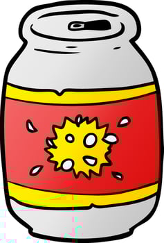 cartoon can of soda vector