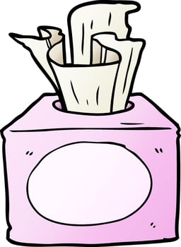 cartoon box of tissues vector