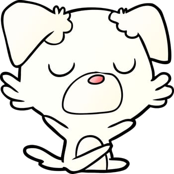cartoon dog character vector