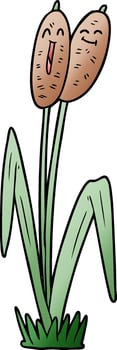 vector cartoon bullrush