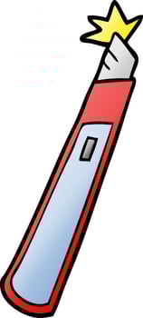 cartoon craft knife vector