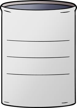 cartoon oil drum vector