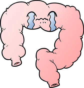 vector cartoon colon