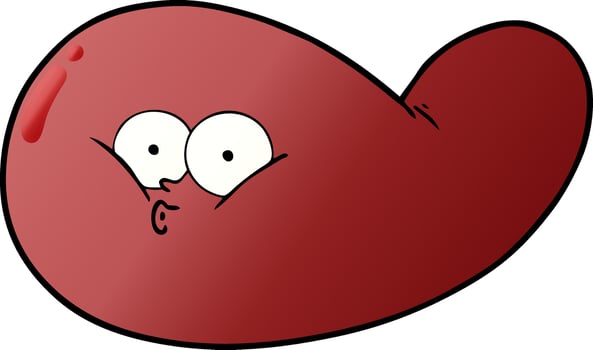 cartoon gall bladder vector