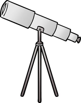 vector cartoon telescope