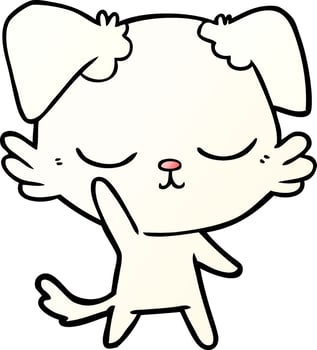 cute cartoon dog vector