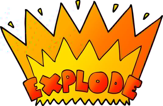 Vector cartoon explosion