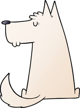 cute cartoon dog vector