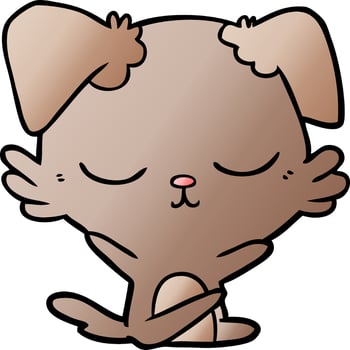 cute cartoon dog vector