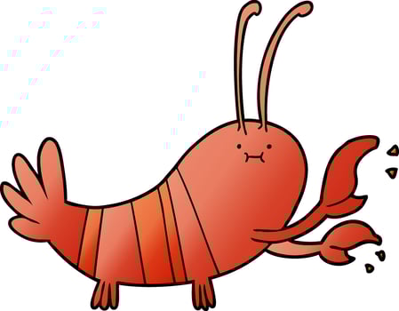 vector cartoon lobster