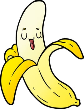 cartoon banana character vector
