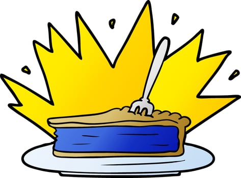 amazing dessert cartoon vector