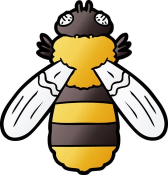 cartoon bee character vector
