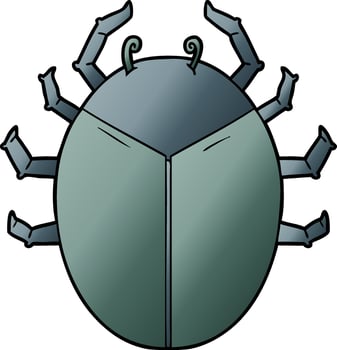 giant bug cartoon vector