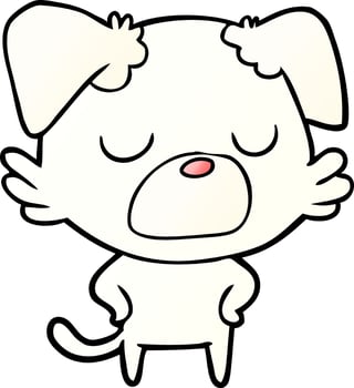 cartoon dog character vector