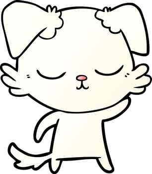 cute cartoon dog vector