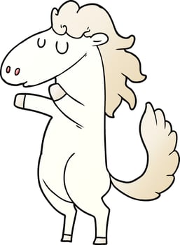 cartoon horse character vector