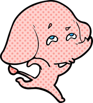 cartoon elephant remembering vector