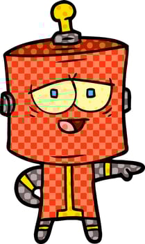 cartoon robot character vector