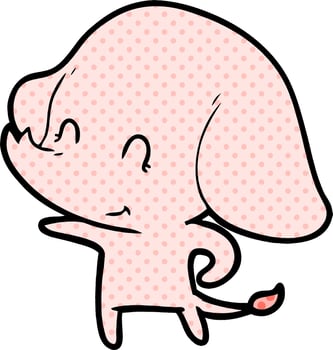 cute cartoon elephant vector