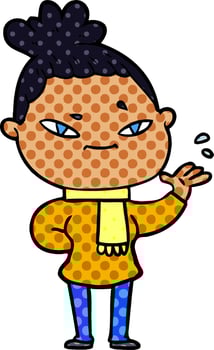 Vector cartoon woman
