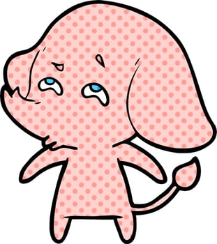 cartoon elephant remembering vector