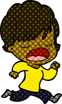 cartoon woman talking vector