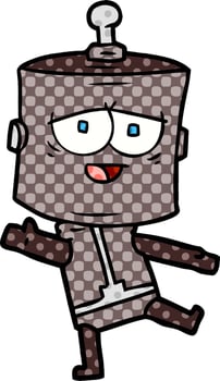 cartoon robot character vector