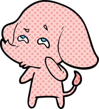 cartoon elephant remembering vector
