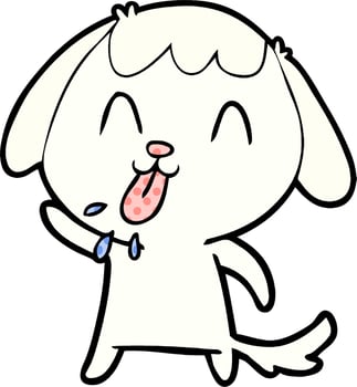 cute cartoon dog vector