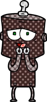 cartoon robot character vector