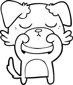 cute cartoon dog vector
