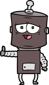 cartoon robot character vector