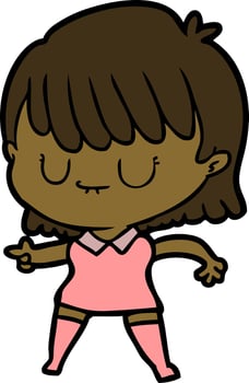 cartoon woman character vector