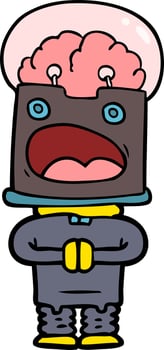 Vector cartoon robot